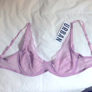 URBAN Out From Under Mesh Lace Bra 34D